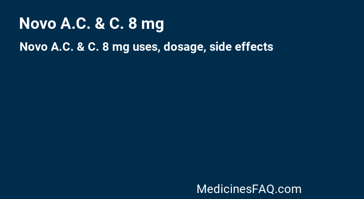 Novo A.C. & C. 8 mg